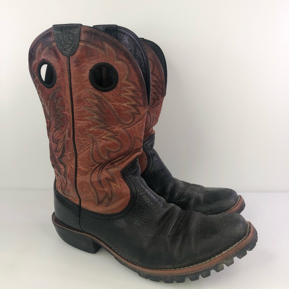 Ariat Shoes | Ariat Heritage Roughstock Square Toe Brown Cowboy Boots 10009571, Men's 11EE | Color: Brown | Size: 11 | Ccpdesigns's Closet
